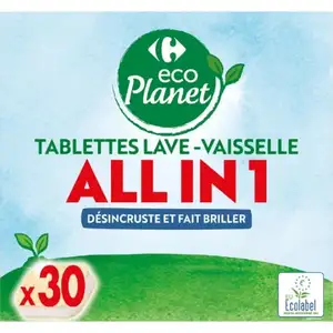 Eco Planet All in One Dishwash Tablets  - Carrefour