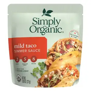 Taco Simmer Sauce Mild - Simply Oragnic