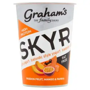 Passion Fruit, Mango & Papaya Fat Free Yogurt - Graham's
