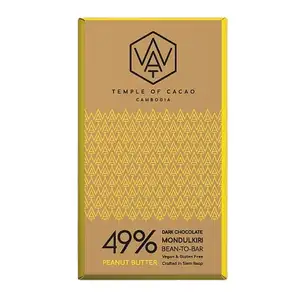 49% Peanut Butter Dark Chocolate - Wat Chocolate
