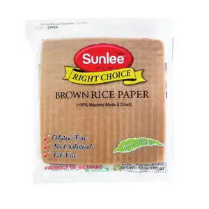 Square Brown Rice Paper - Sunlee