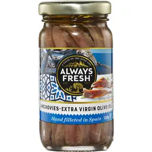 Anchovies in Extra Virgin Olive Oil - Always Fresh