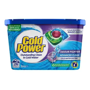 Laundry Detergent Odour Fighter Advanced Clean Capsules  - Cold Power