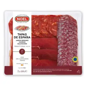 Tapas Selection (Serrano + Chorizo + Salchichon) - Noel