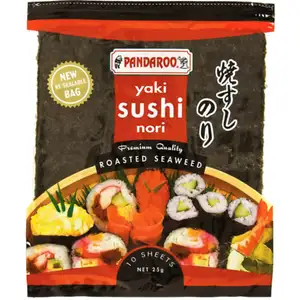 Gluten Free Roasted Seaweed Sushi Sheets - Pandaroo
