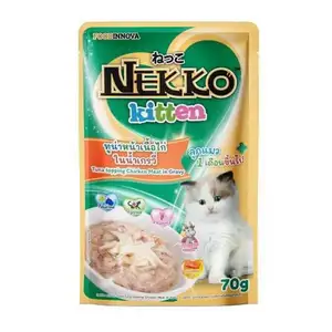 Kitten Tuna Topping Chicken Meat in Gravy - Nekko