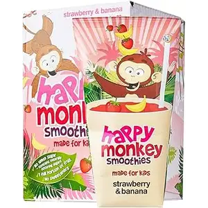 Strawberry & Banana Smoothie - Happy Monkey