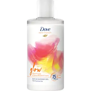 Glow Bath & Shower Gel Blood Orange & Rhubarb Scent - Dove