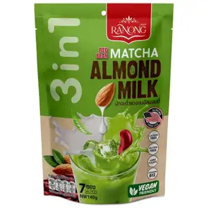 Red Bean Matcha Almond Milk Tea - Ranong 