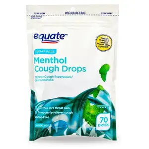 Menthol Cough Drops Sugar Free - Equate