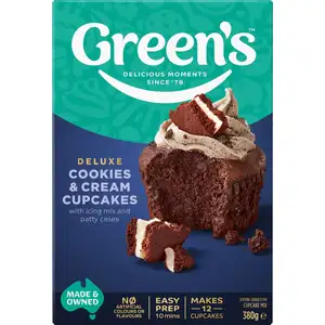Deluxe Cookie & Cream Cupcakes - Green's