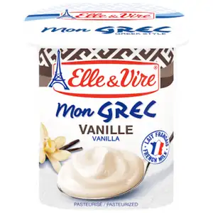 Vanilla Greek Yogurt - Elle & Vire