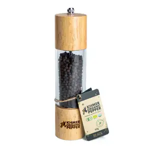 Kampot Black Pepper Grinder - Khmer Organic
