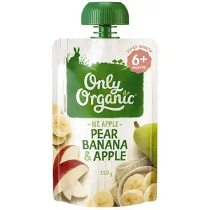 Baby Smooth from 6 Months Plus, Pear, Banana & Apple - Only Organic
