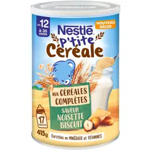 Hazelnut Biscuit Wholegrain Baby Cereal from 12-36 Months - Nestlé