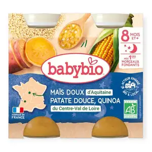 Sweet Corn, Sweet Potato and Quinoa for 8 Months - Babybio