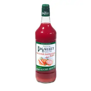 Blood Orange Pulp Syrup No Sugar Added - Bigallet