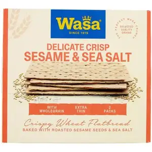 Sesame & Sea Salt Crispy Wheat Flatbread - Wasa