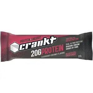 Protein + Energy Bar Raspberry & Coconut Flavor - Crankt