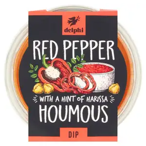 Red Pepper Hummus Dip - Delphi