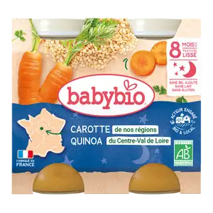 Evening Meal from 8 Months Carrot, Quinoa - Babybio