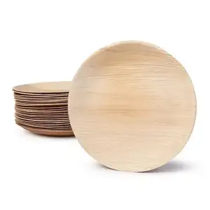 Palm Leaf Round Plates Tableware - BioPatra