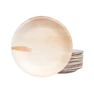 Palm Leaf Round Plates Tableware - BioPatra