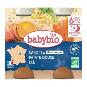 Evening Meal from 6 Months Carrot, Potato and Wheat - Babybio