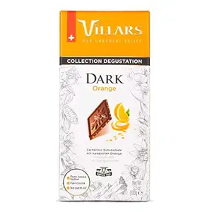 Dark Chocolate with Candied Orange - Villars 