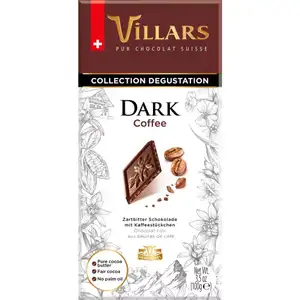 Dark Chocolate with Coffee Nibs - Villars 