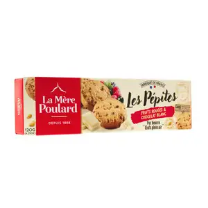 Red Fruits & White Chocolate Pure Butter Nuggets - La Mère Poulard