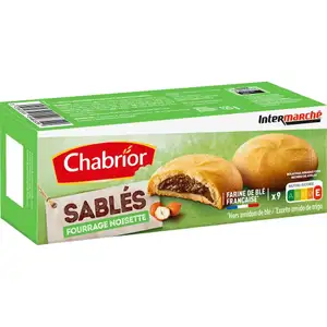 Hazelnut Filled Shortbread Cookies - Chabrior