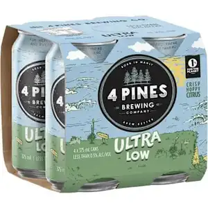 Ultra Low Beer Less Than 0.5% Alc/Vol - 4 Pines Brewing Company