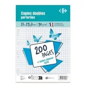 A4 Double Copy, Big Square Sheets - Carrefour