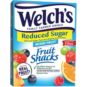 Reduced Sugar Mixed Fruits Fruit Snacks - Welch's