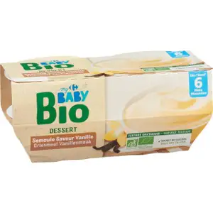 Organic Baby Dessert Vanilla Flavor - Carrefour