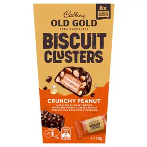 Dark Chocolate Crunchy Peanut Biscuit Clusters - Cadbury