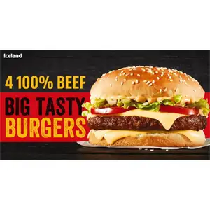 100% Beef Big Tasty Burger - Iceland
