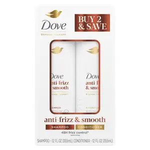 Anti Frizz & Smooth Hair Shampoo & Conditioner Set  - Dove