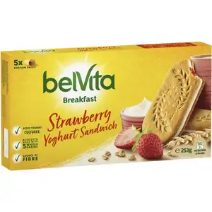 Breakfast Strawberry Yogurt Sandwich - Belvita