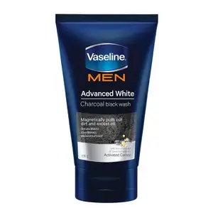 Men Advanced White Charcoal Black Face Wash - Vaseline