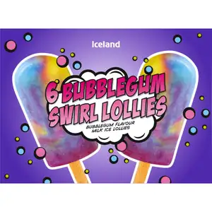 Bubblegum Swirl Lollies - Iceland