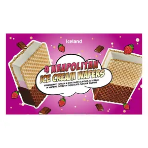 Neapolitan Ice Cream Wafers - Iceland
