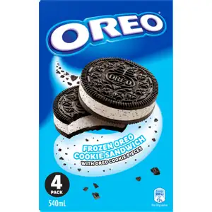 Frozen Oreo Cookies Sandwich with Ore Biscuit Pieces - Oreo
