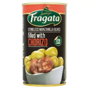 Stoneless Manzanilla Olives Filled with Chorizo - Fragata