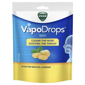 VapoDrops Butter Menthol Lozenge - Vicks