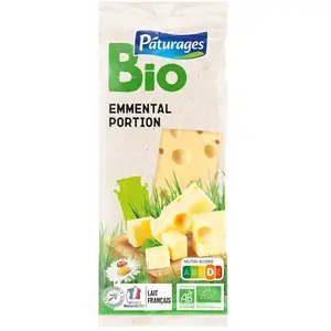 Organic Emmental Portion - Pâturages