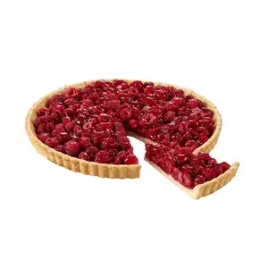 Pre-Sliced Raspberries Tart - Pomone