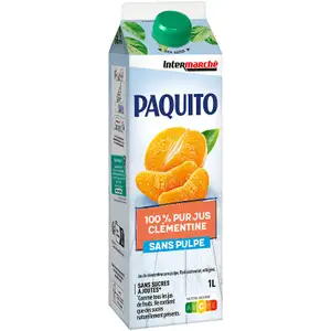 Clementine Juice Pulp Free and No Added Sugar - Paquito