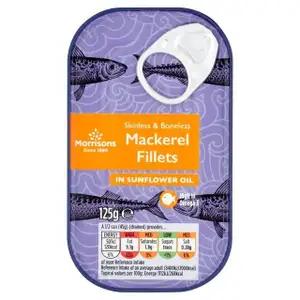 Mackerel Fillets in Sunflower Oil - Morrisons